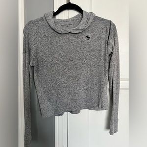 Abercrombie kids grey long sleeve with hood